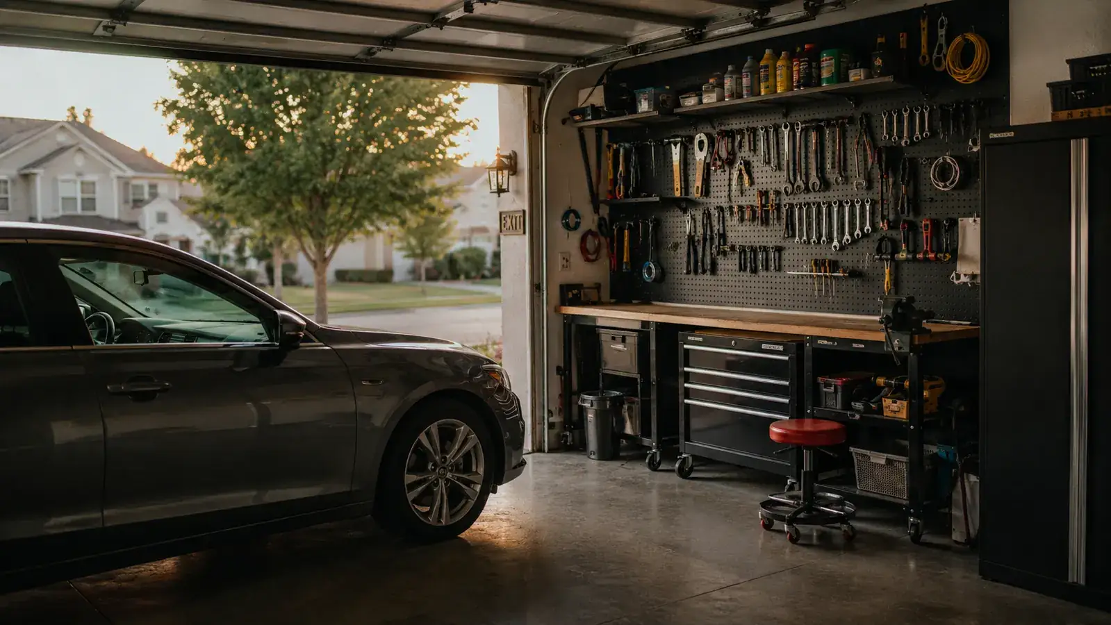 How a Metal Pegboard Wall Organized My Garage in a Weekend