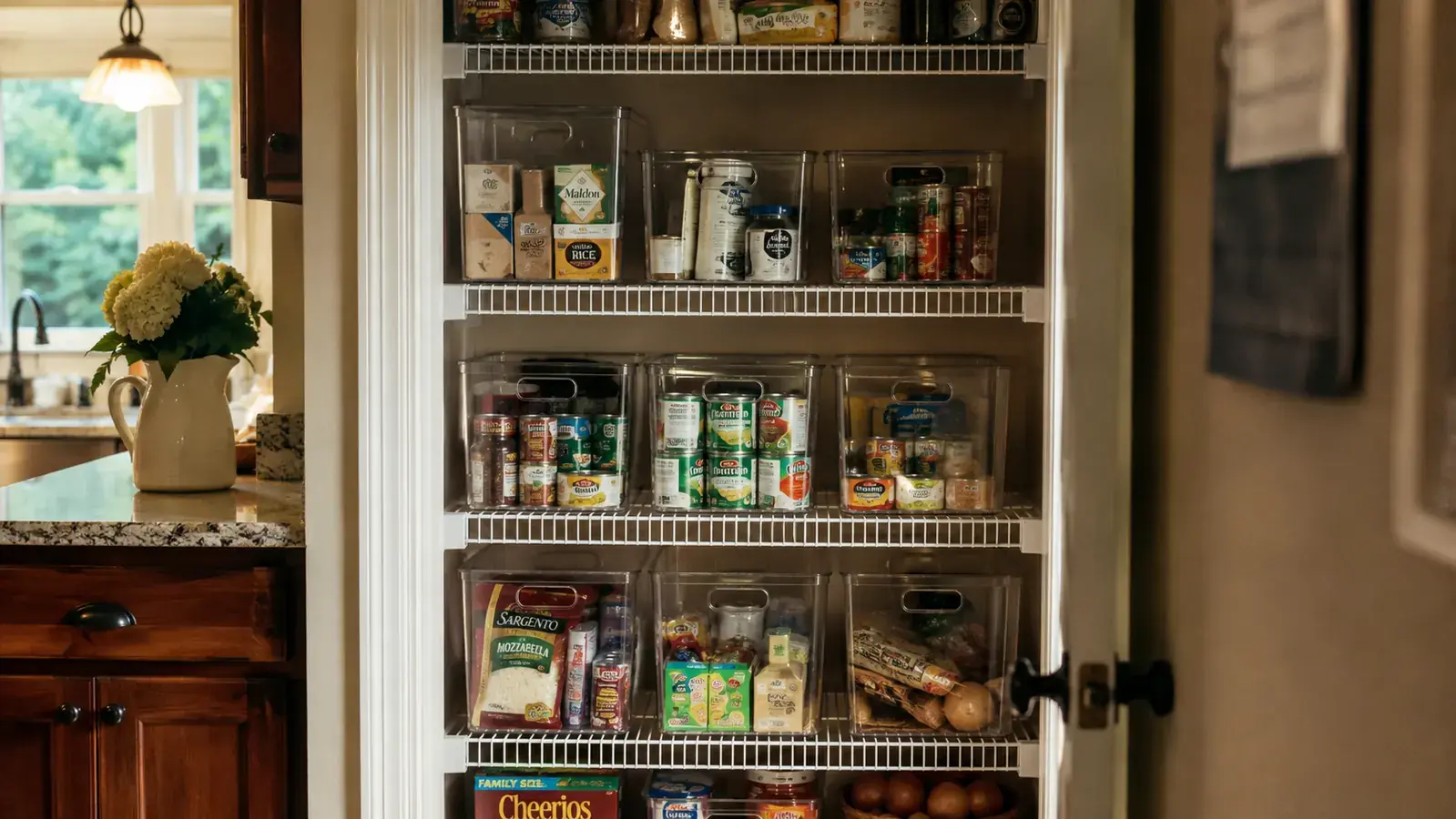 How to Organize a Small Pantry with Clear Bins