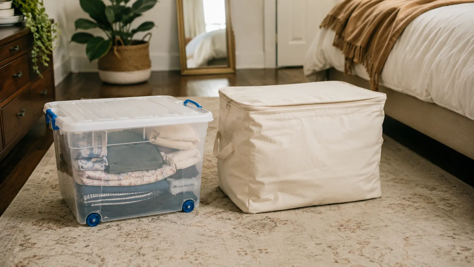 Under-Bed Storage Bins vs. Soft Storage Bags: Which Holds Up Under a Bed